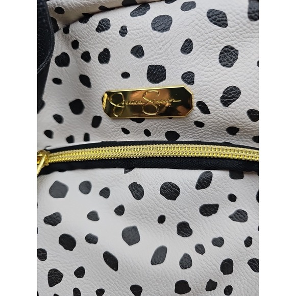 Jessica Simpson Camille Backpack Purse Snow Leopard Animal Print Vegan Leather - Picture 6 of 9